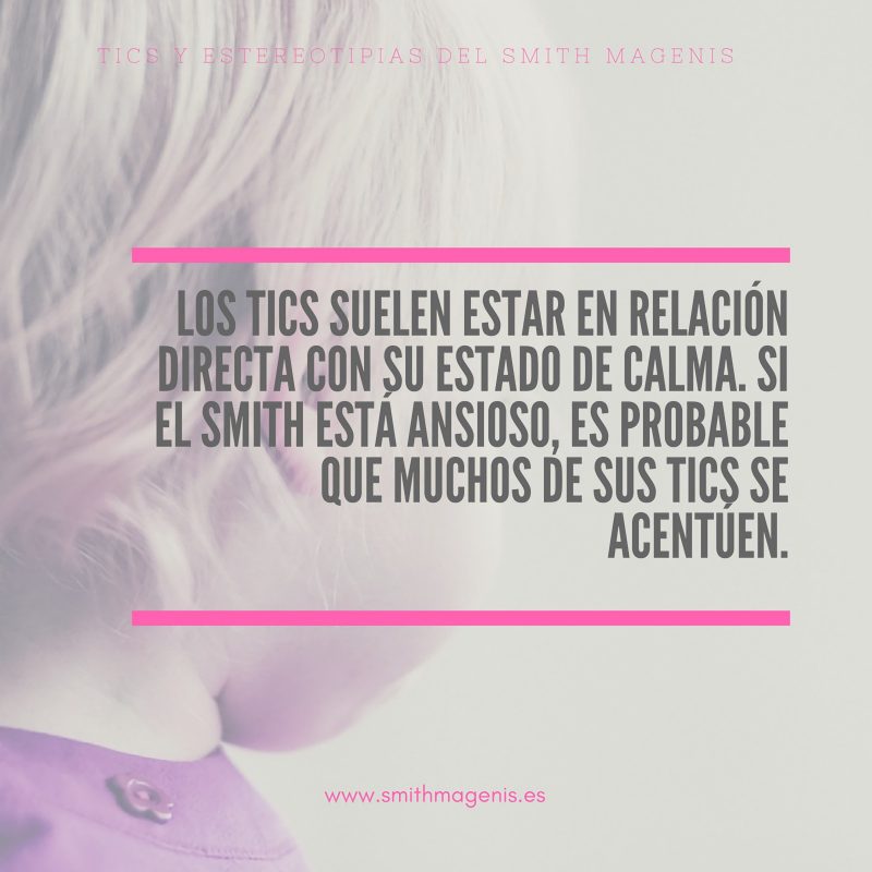 tics nerviosos en niños con Smith Magenis